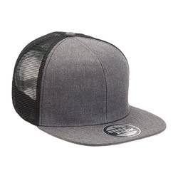 Heathered Flat Peak Trucker