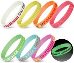 Silicone Wrist Band - Glow in the Dark