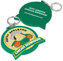 PVC Key Ring Large - One Side Moulded