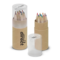 Coloured 12 Pencil Eco Tube