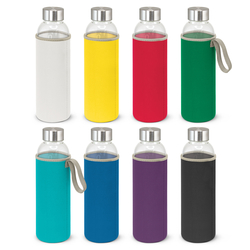 Aphrodite Glass Drink Bottle 600 ml - Neoprene Sleeve